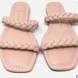 Dolce Vita Lynnea Women's Pink Stella Braided Strap Slide